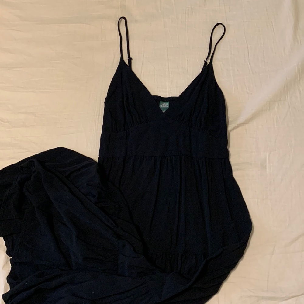 Black midi dress